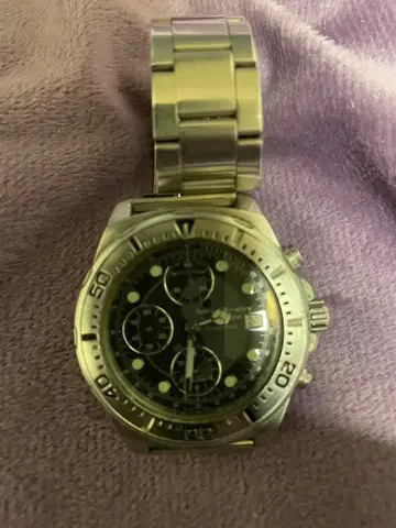 남녀 공용 쿼츠 손목시계 크로노그래프 블랙