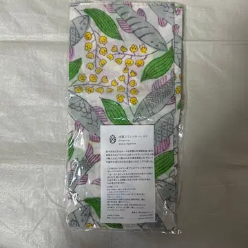 가고시마 마코토 씨 목판 프린트 손수건