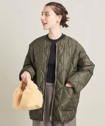 [ BEAUTY&YOUTH ] 퀼팅 오버 자켓