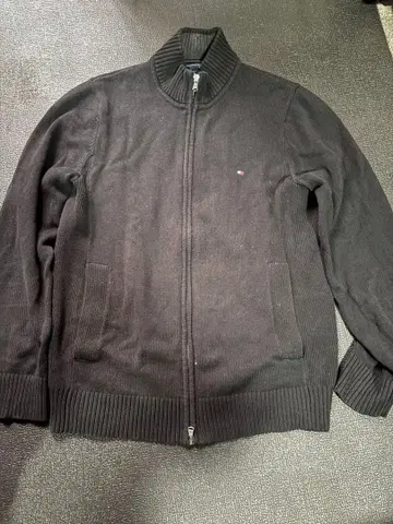 TOMMY HILFIGER 블랙 니트 스웨터 L/G