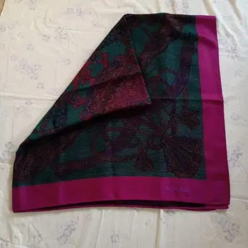 TRUSSARDI 울 스톨 그린 퍼플