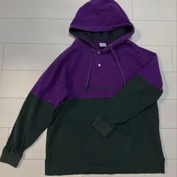 Champion 후디 L 보라색/그린