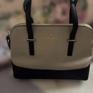 미사용품 kate spade 숄더백 베이지/블랙