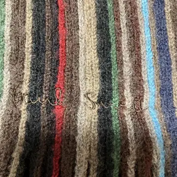 울 스트라이프 머플러