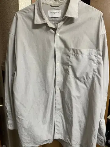 UNITED TOKYO 긴팔 셔츠 사이즈 2 라이트 그레이