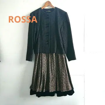 ROSSA 셋업 브라운 미디 기장