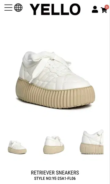 YELLO 통굽 스니커즈 RETRIEVER SNEAKERS M 사이즈