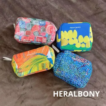 HERALBONY JAL 소품함 파우치 4개 세트 새상품
