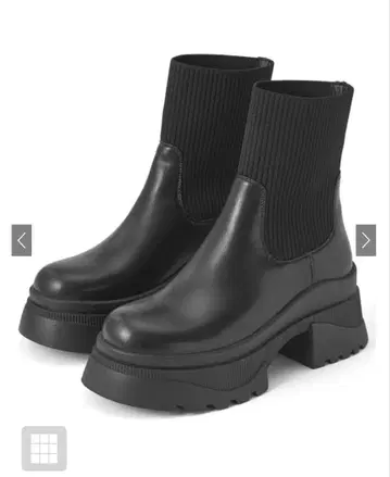 [ 미사용 새상품 ] GRL 리브 니트 숏부츠[zr1209] 23.0