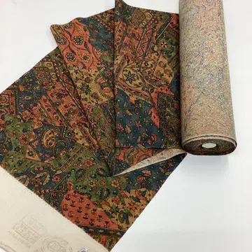 기모노 옷감, 크레이프 원단 코몬, 리메이크 소재, 순수 실크 P961