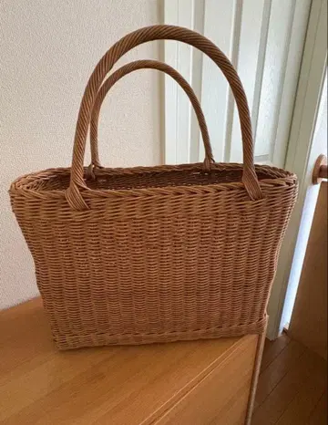 등나무 라탄 카고백 박스형