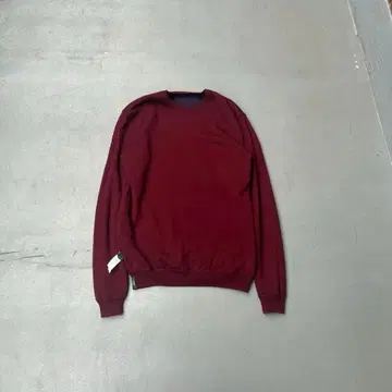 ZANONE reverso 이탈리아제 와인 레드 울 니트 스웨터