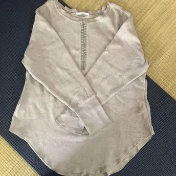 JOHNBULL 베이지 긴팔 T셔츠 풀오버 롱