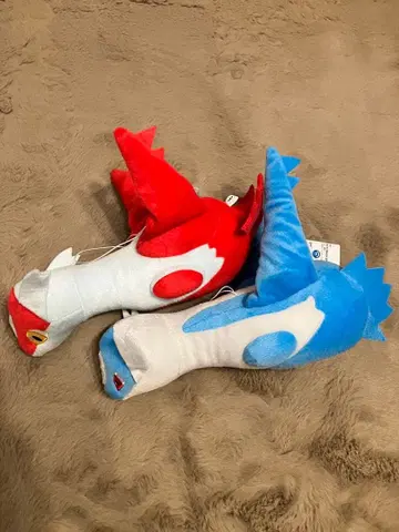 포켓몬 라티오스와 라티아스 봉제 인형