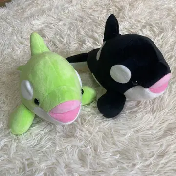 고베 스마 월드 범고래 오르카 복권 봉제 인형