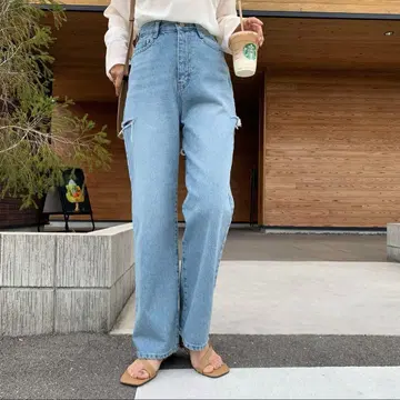 BLATE 사이드 슬릿 데님