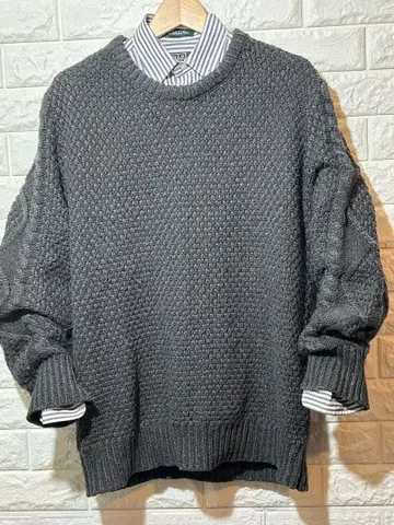 SCOTCH & SODA 그레이 뜨개질 니트 L