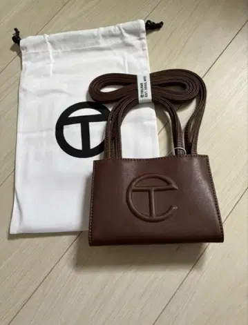 TELFAR 인기 쇼핑백 스몰 초콜릿 브라운