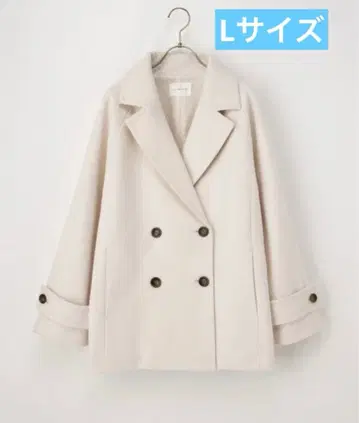 허니즈 피 코트 아우터 화이트 아이보리 L 사이즈