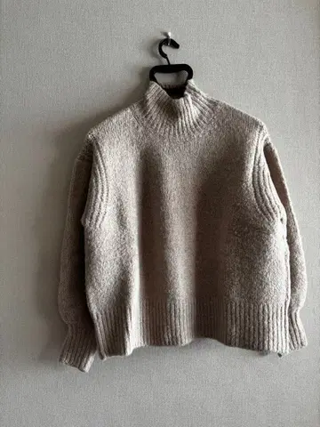 DESIGNERS SOCIETY 베이지 하이넥 니트 S