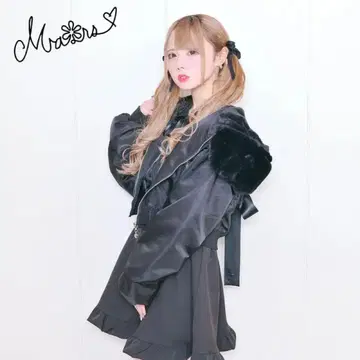 MARS 마즈 아우터 N-2B 퍼&백리본 블루종 블랙