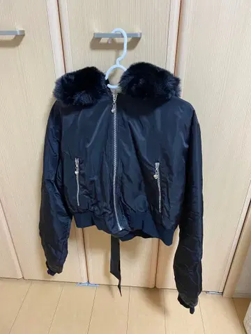 MARS 마즈 아우터 N-2B 퍼&백리본 블루종 블랙