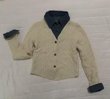 도킹 니트 데님