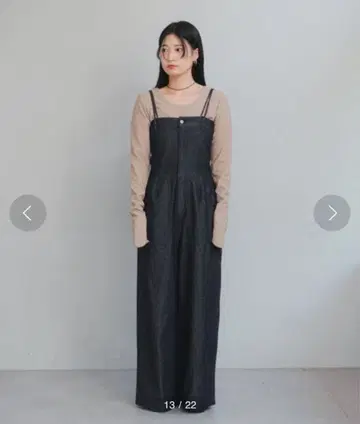 Kastane 데님 베어 살로펫 블랙 사이즈 1