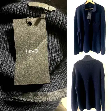 hevo 중간 두께 지퍼 니트 L