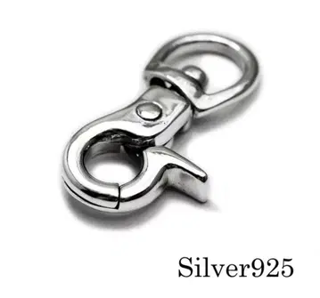 나스칸 금장 장식 레버형 회전 후크 루프 키링 키 후크