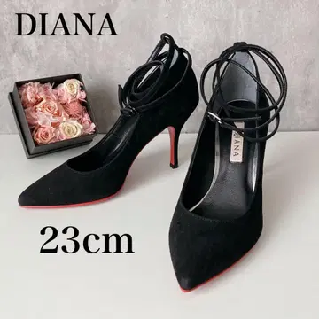새상품급 DIANA 스웨이드 블랙 하이힐 23cm