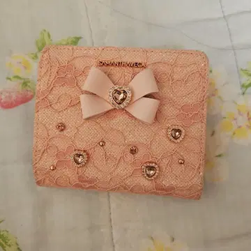 사만사 베가 핑크 접이식 지갑