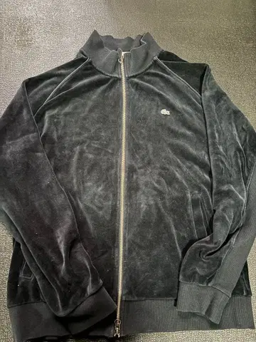 LACOSTE 블랙 벨로아 자켓