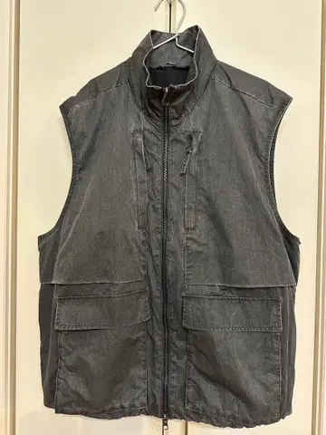 ZARA 그레이 경량 더블 집업 베스트