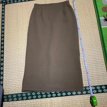 브라운 타이트 스커트 골든 베어