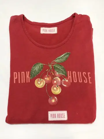 PINK HOUSE 긴팔 T셔츠 롱티 빨간색 체리 레어 희귀