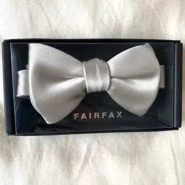 [ 새상품급 ] FAIRFAX 나비 넥타이 브라이덜 실버