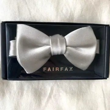 [ 새상품급 ] FAIRFAX 나비 넥타이 브라이덜 실버
