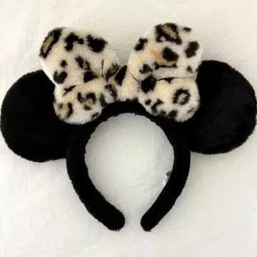 미키 레오파드 무늬 머리띠