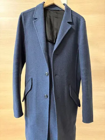 Kazuyuki Kumagai attachment 네이비 체스터 코트