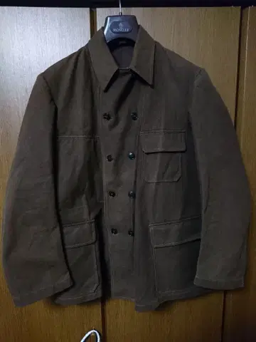 40s 프렌치 빈티지 더블 브레스트 워크 자켓 레일로드