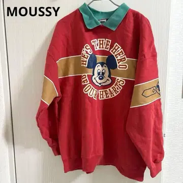 Disney Moussy 미키 맨투맨 프리 사이즈