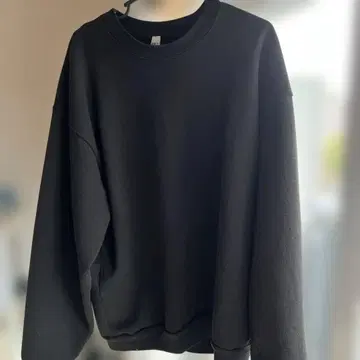 Los Angeles Apparel 블랙 맨투맨 L 사이즈