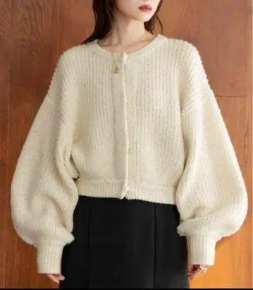 스팽글 니트 가디건 hinari