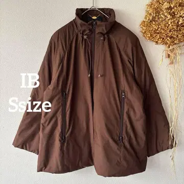 [ IB ] S 여성용 다운 자켓 양질 무지 캐주얼 브라운