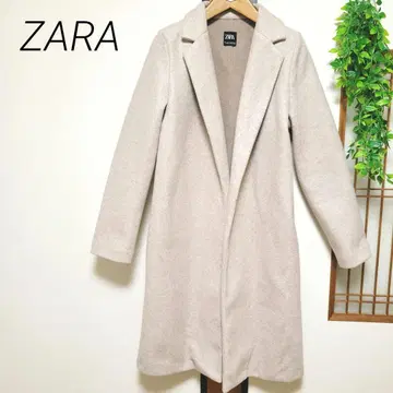 ZARA 자라 코트 펠트 텍스처 롱 코트 심플 S 사이즈