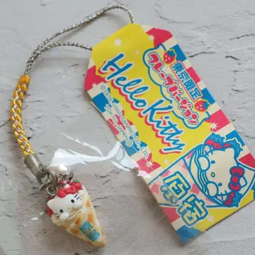 [ 초레어 미개봉 ] 도쿄 한정판 하라주쿠 크레이프 헬로키티 족자 스트랩