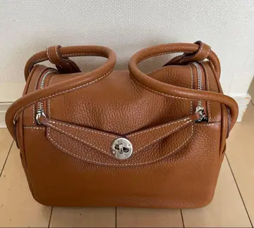 천연 가죽 브라운 가죽 숄더백 미사용