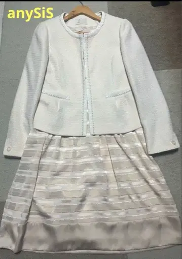 [ 새상품급 ] anySiS 수트 포멀 원피스 & 자켓 베이지