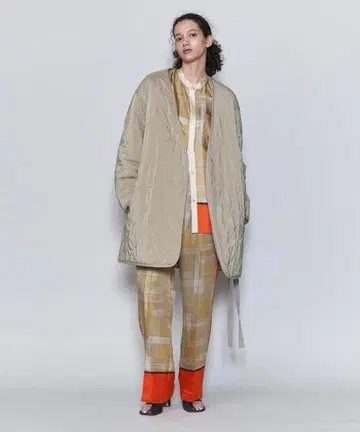 6 (ROKU) BOA x QUILTED COAT 퀼팅 2way